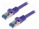 Patch cord  S/FTP  6a  lanko  Cu  LSZH  fialová  10m  27AWG