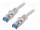 Patch cord  S/FTP  6a  lanko  Cu  LSZH  šedá  500mm  26AWG