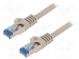 Patch cord  S/FTP  6a  lanko  Cu  LSZH  šedá  2m  26AWG