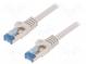 Patch cord  S/FTP  6a  lanko  Cu  LSZH  šedá  3m  26AWG
