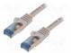 Patch cord  S/FTP  6a  lanko  Cu  LSZH  šedá  5m  26AWG