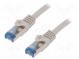 Patch cord  S/FTP  6a  lanko  Cu  LSZH  šedá  15m  26AWG