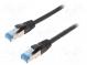 Patch cord  S/FTP  6a  lanko  Cu  PUR  černá  0,5m  27AWG  IP20