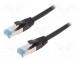 Patch cord  S/FTP  6a  lanko  Cu  PUR  černá  20m  27AWG  IP20
