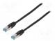 Patch cord  S/FTP  6a  lanko  Cu  PUR  černá  30m  27AWG  IP20