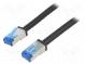 Patch cord  S/FTP  6a  lanko  Cu  PE  černá  2m  26AWG