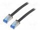 Patch cord  S/FTP  6a  lanko  Cu  PE  černá  3m  26AWG