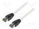 Patch cord  S/FTP  Cat 8.1  lanko  Cu  LSZH  šedá  2m  26AWG  Žíly    8