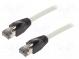 Patch cord  S/FTP  Cat 8.1  lanko  Cu  LSZH  šedá  5m  26AWG  Žíly    8