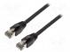 Patch cord  S/FTP  Cat 8.1  lanko  Cu  LSZH  černá  5m  26AWG