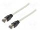 Patch cord  S/FTP  Cat 8.1  lanko  Cu  LSZH  šedá  10m  26AWG