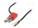 Limit switch  lever R 25,6mm, metallic roller Ø13mm  NO + NC