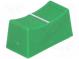 Knoflík  jezdec  Barva  zelená  23x11x11mm  Mat  plast