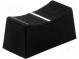 Knoflík  jezdec  Barva  černá  23x11x11mm  Mat  plast