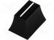Knoflík  jezdec  Barva  černá  20x14x13mm  Mat  plast