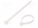 Cable tie  L  150mm  W  7.6mm  polyamide  533N  natural  -40÷85°C