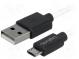 Kabel  USB 2.0  USB A vidlice, USB B micro vidlice  niklovaný