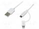Kabel  1m  bílá