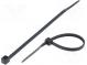 Cable tie  L  100mm  W  2.5mm  polyamide  78.5N  black  Ømax  25mm