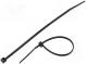 Cable tie  L  120mm  W  2.5mm  polyamide  78.5N  black  Ømax  30mm