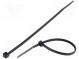 Cable tie  L  120mm  W  2.5mm  polyamide  78.5N  black  Ømax  30mm