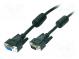 Kabel  D-Sub 15pin HD zásuvka,D-Sub 15pin HD vidlice  černá