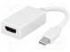 Adaptér  HDMI zásuvka,mini DisplayPort vidlice  bílá
