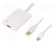 Adaptér  DisplayPort 1.1a  bilá