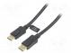 Cable  DisplayPort 1.2  DisplayPort plug,both sides  20m  black