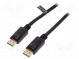 Cable  DisplayPort 1.4  DisplayPort plug,both sides  3m  black