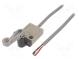 Limit switch  lever R 38mm, metal roller Ø17,5mm  NO + NC  10A