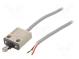 Limit switch  plunger with metal roller Ø12mm  NO + NC  10A
