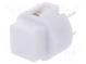 Switch  keypad  Pos  2  SPST-NO  0.01A/32VDC  white  THT  1.3N  D6