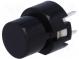 Switch  keypad  Pos  2  SPST-NO  0.01A/32VDC  black  THT  1.3N  round