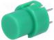 Switch  keypad  Pos  2  SPST-NO  0.01A/32VDC  green  THT  1.3N  round