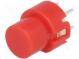 Switch  keypad  Pos  2  SPST-NO  0.01A/32VDC  red  THT  1.3N  round