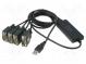 Převodník USB- RS232  chipset FTDI/FT4232RL  1,5m  USB 2.0