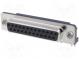 D-Sub  PIN  25  zásuvka  zásuvka  standard 4,2mm  úhlové 90°  THT