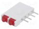 LED  zakrytovaný  červená  1,8mm  Poč.diod 2  10mA  38°  2V  13mcd