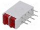 LED  zakrytovaný  červená  1,8mm  Poč.diod 4  10mA  38°  2V  13mcd