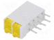 LED  zakrytovaný  žlutá  1,8mm  Poč.diod 4  10mA  38°  2,1V  13mcd