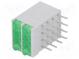LED  zakrytovaný  zelená  1,8mm  Poč.diod 8  10mA  38°  2,1V  13mcd