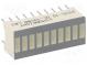 Zobrazovač  LED  sloupec  žlutá  2,2-5,6mcd  25,4x10,16mm