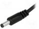 Kabel  vodiče,DC 4,8/1,7 zástrčka  přímý  1mm2  černá  1,5m