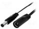 Kabel  DC 5,5/2,1 zástrčka,DC 5,5/2,1 zásuvka  přímý  0,5mm2
