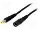Kabel  DC 5,5/2,1 zástrčka,DC 5,5/2,1 zásuvka  přímý  1mm2  1,8m
