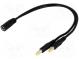 Kabel  DC 5,5/2,1 zástrčka x2,DC 5,5/2,1 zásuvka  přímý  0,5mm2