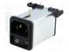 Konektor  napájecí AC  zásuvka  vidlice  4A  250VAC  IEC 60320