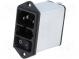 Konektor  napájecí AC  zásuvka  vidlice  8A  250VAC  IEC 60320
