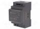 MEAN WELL DDR-60L-5 Napájecí zdroj  DC/DC  60W  5VDC  12A  18÷75VDC  Montáž  DIN  216g